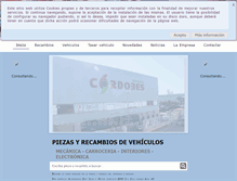 Tablet Screenshot of desguaceelcordobes.com